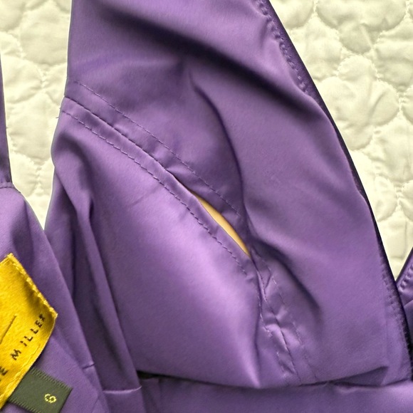 NWT Nicole Miller Purple Sleeveless‎ Halter Bodycon Dress Size 6 - Picture 9 of 9